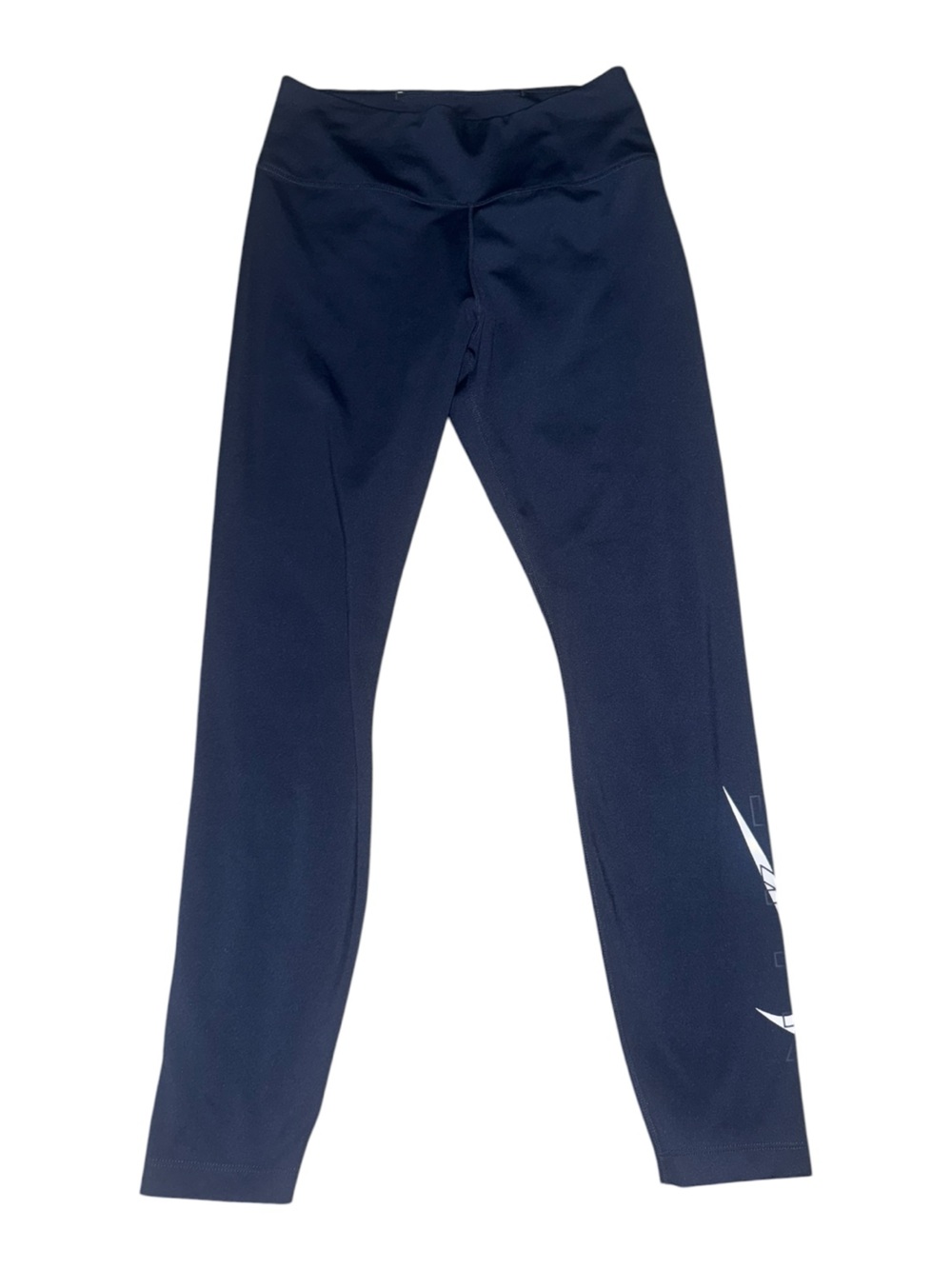 Nike Women’s Navy Leggings with White Logo Accent